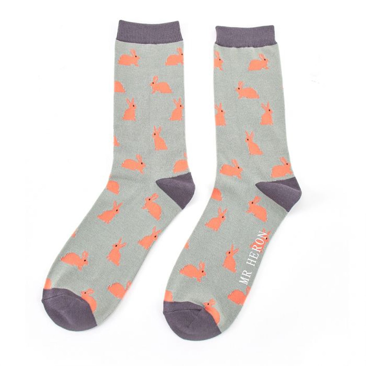 Mr. Heron Socken Häschen grün