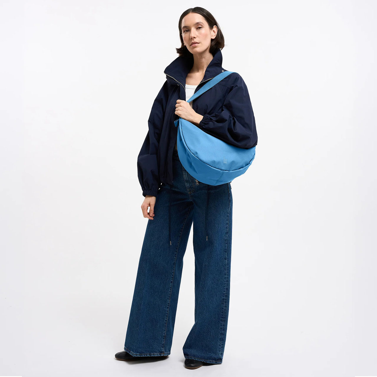 GOT BAG Moon Bag large aqua mono