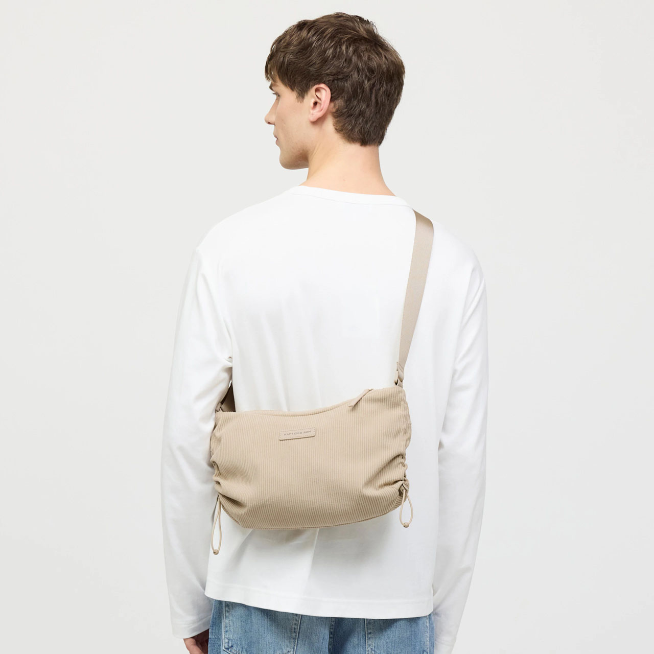 Kapten & Son Handtasche Skara small cord dusty sand