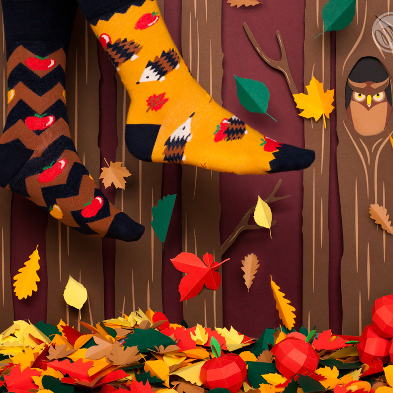 Many Mornings Kids Socken Apple Hedgehog Style