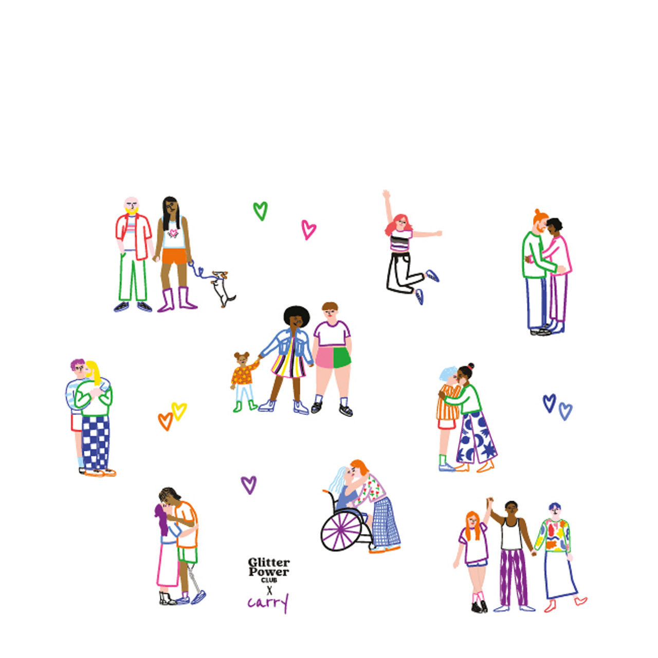 CARRY Flasche Love Is Love 0,7l Motiv