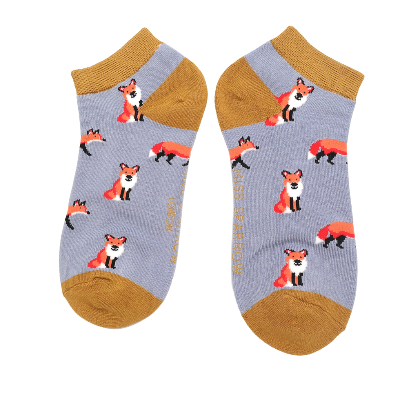 Miss Sparrow Socken low Fuechse blau