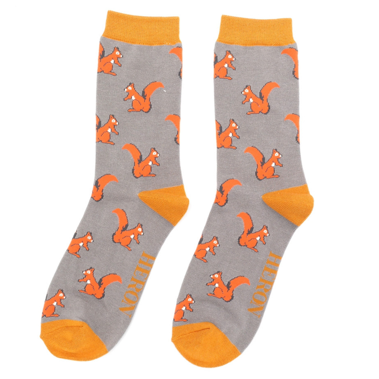 Mr. Heron Socken Eihhörnchen grau