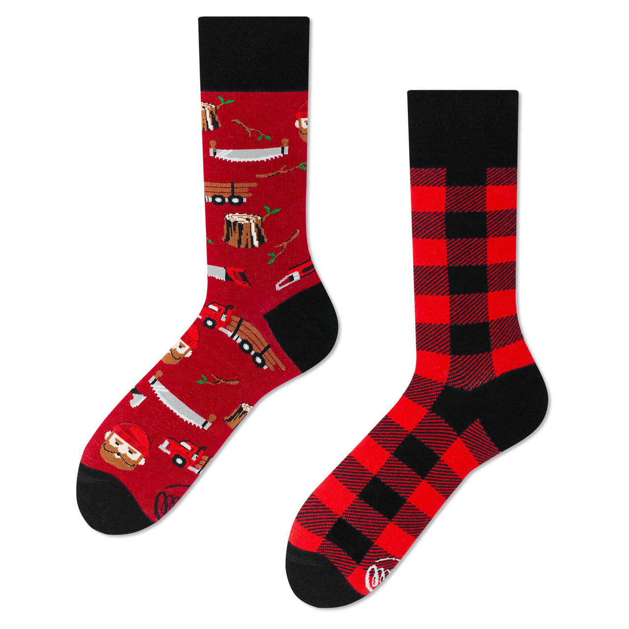 Many Mornings Socken Lumberjack Life