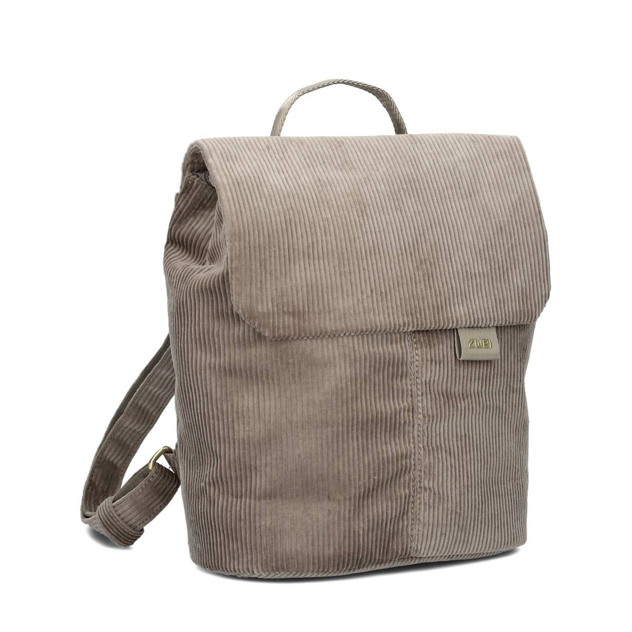 ZWEI Rucksack Mademoiselle MR8 cord mocca schraeg
