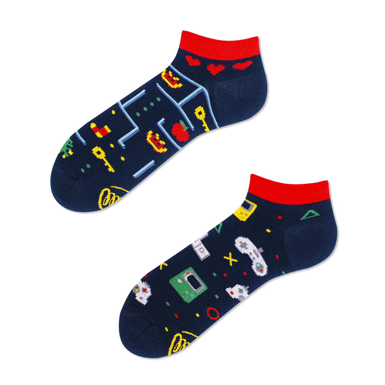 Many Mornings Socken Game Over low