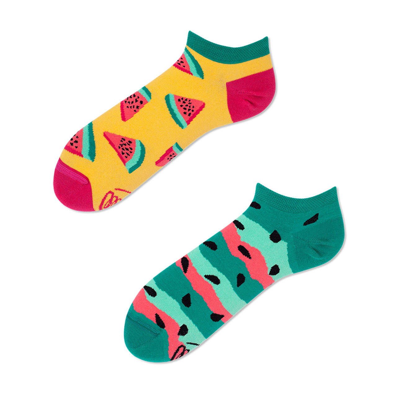 Many Mornings Socken Watermelon Splash low
