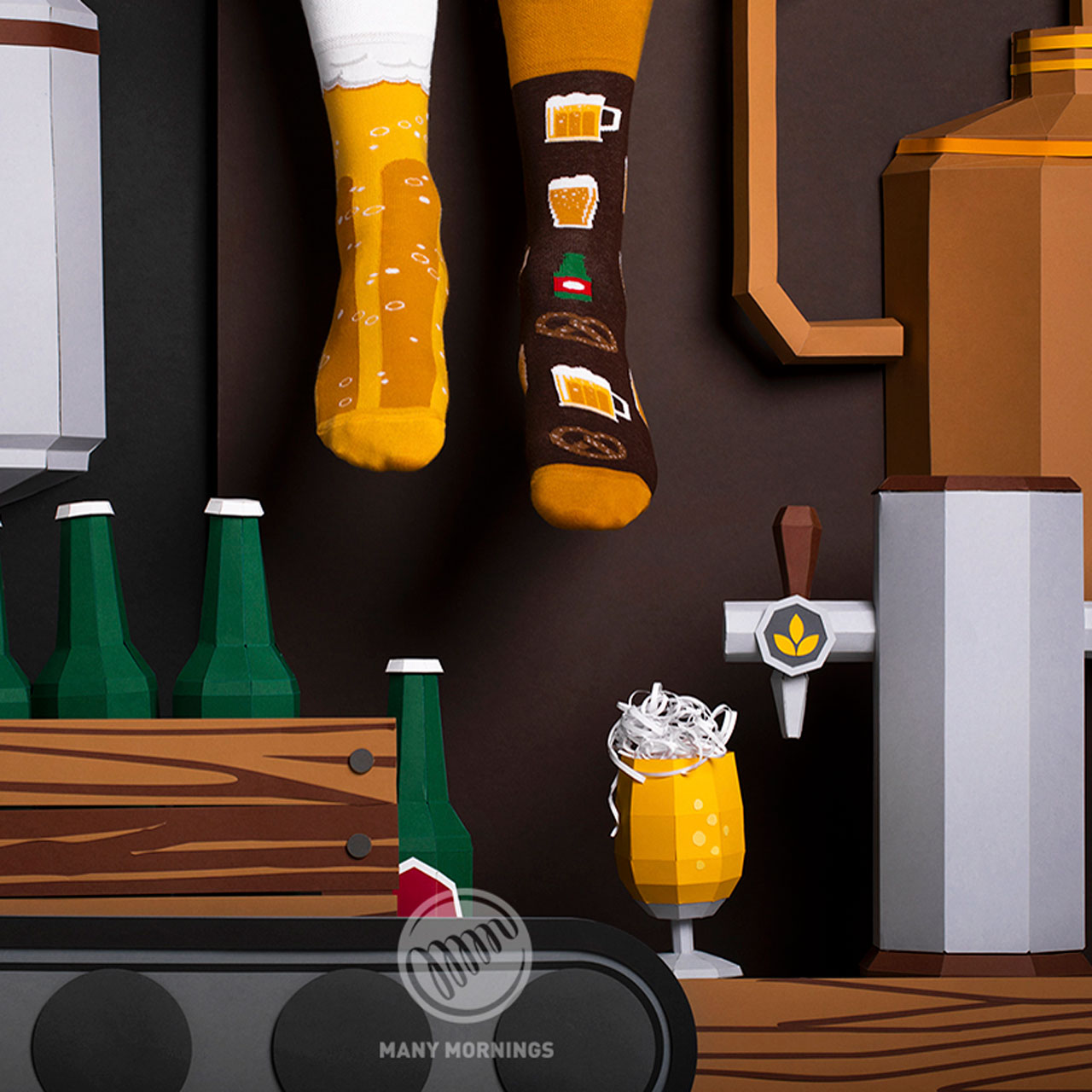 Many Mornings Socken Craft Beer Style