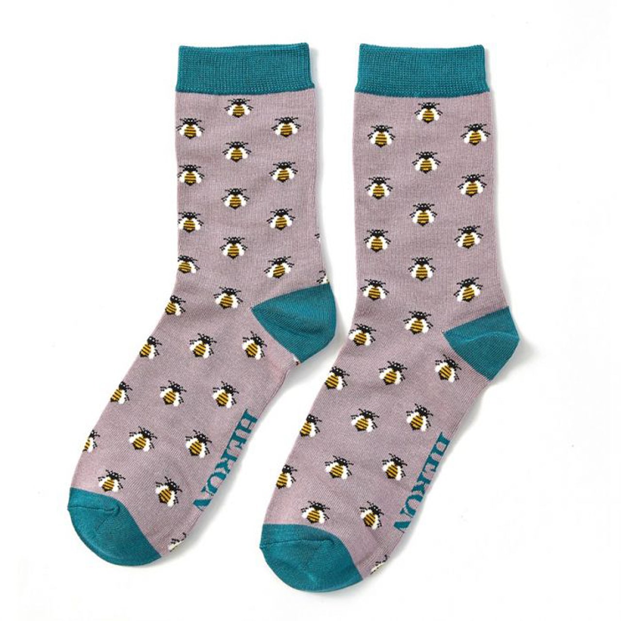Mr. Heron Socken Bienen 2er Set lila
