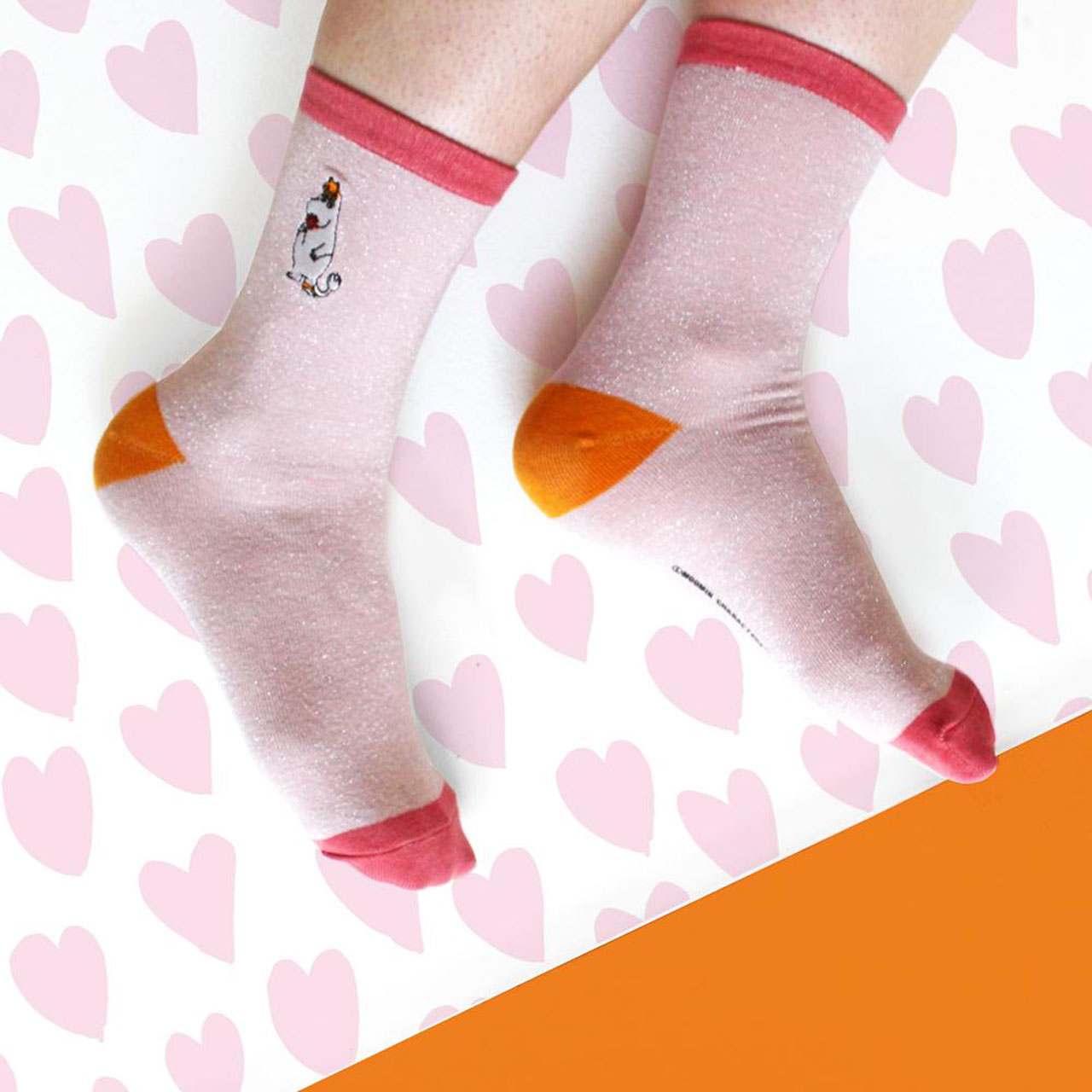 Mumins Socken Snorkfräulein rosa Model