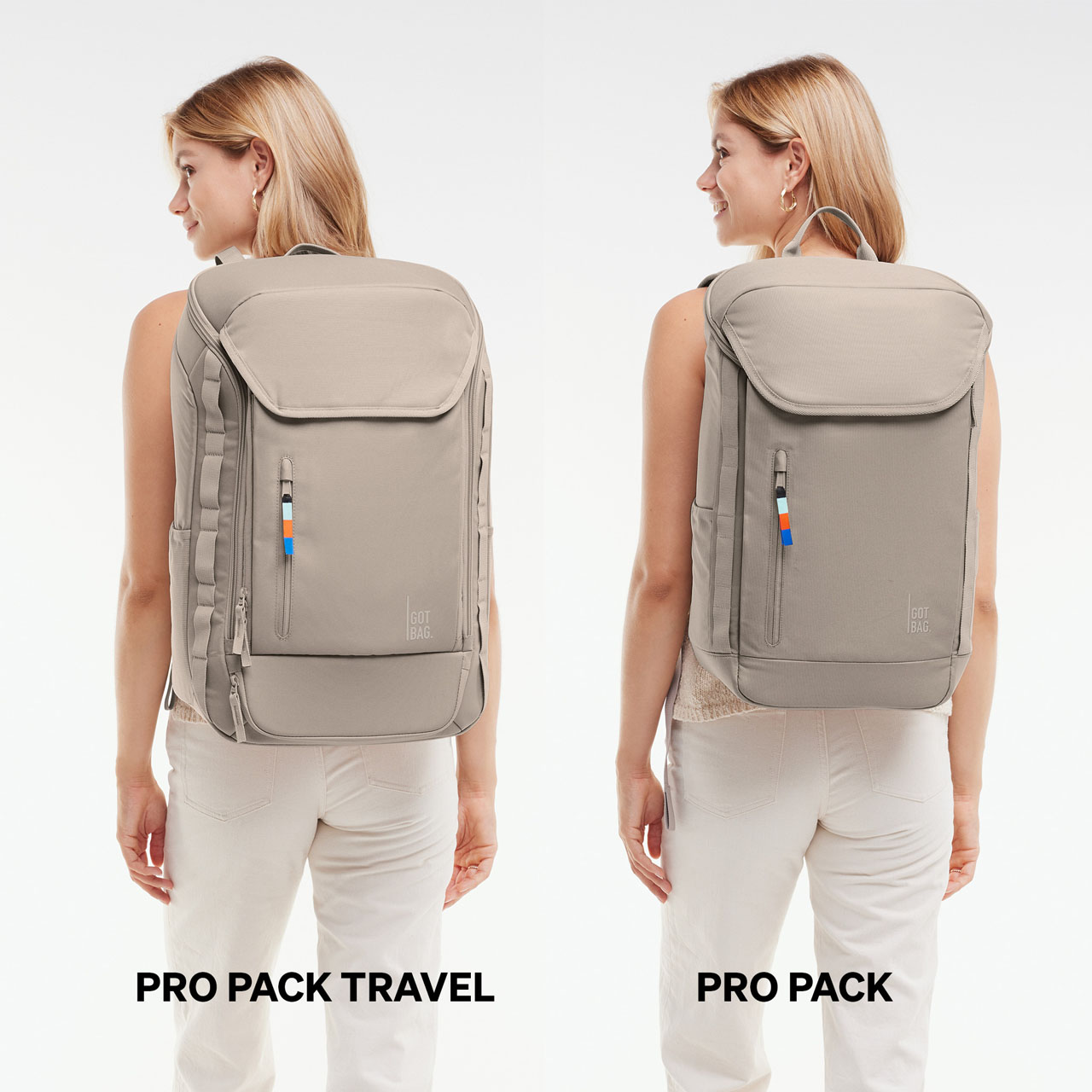 GOT BAG ProPack Travel scallop Groessenvergleich