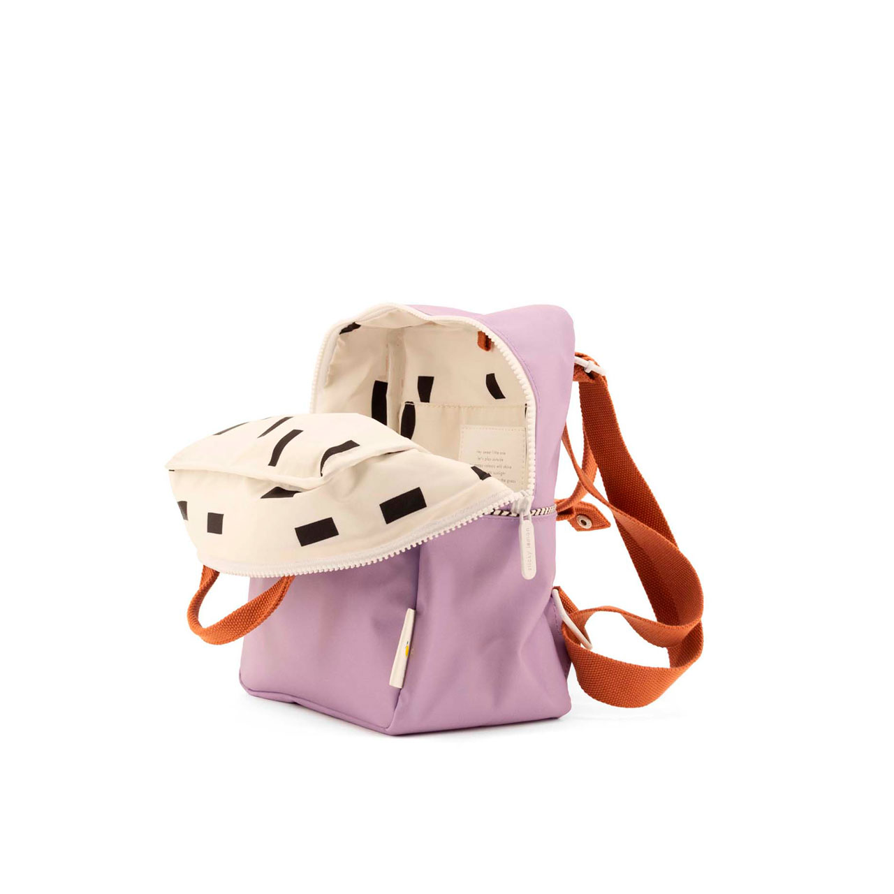 Sticky Lemon Kinder-Rucksack uni jangle purple offen