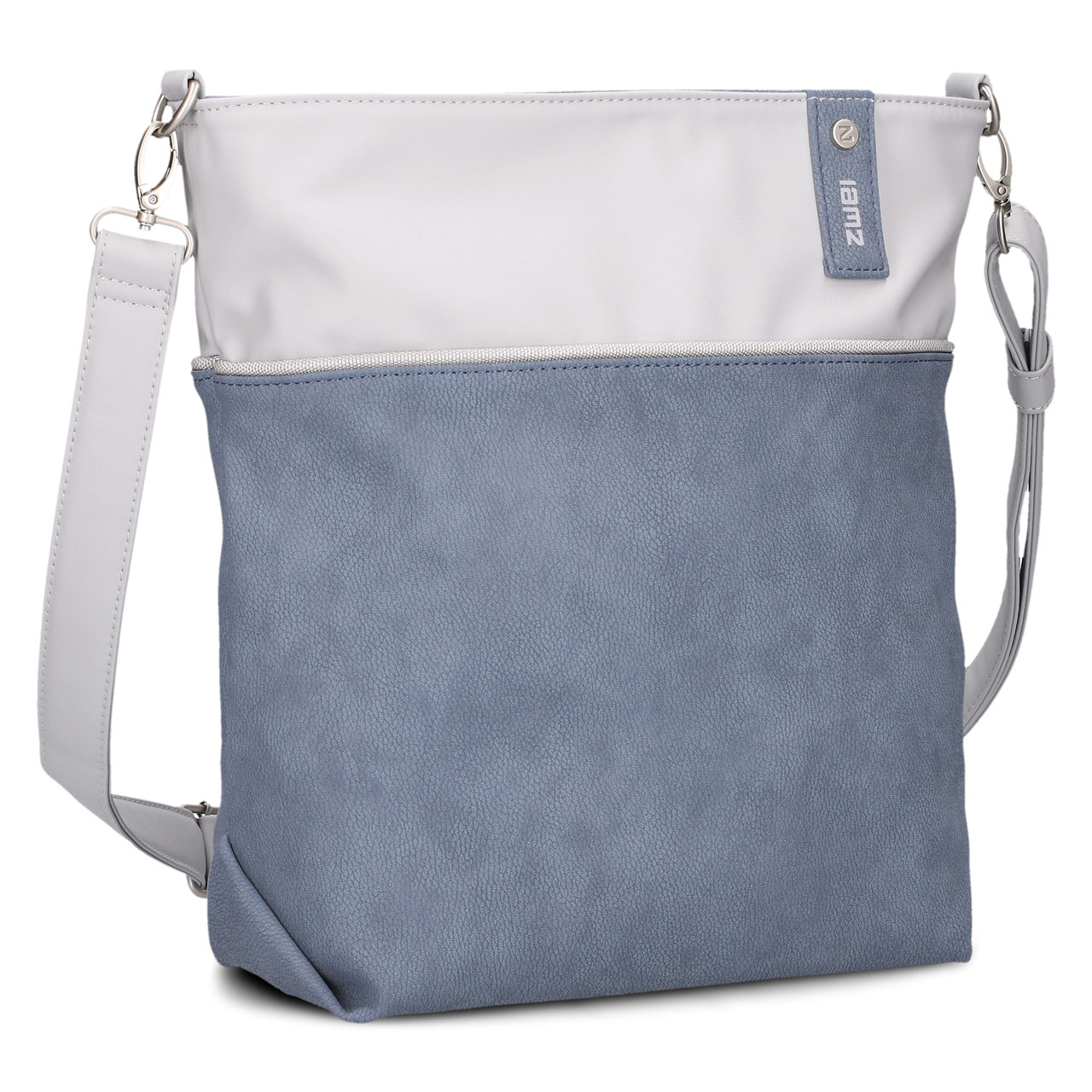 ZWEI Tasche Jana J12 nubuk sky schraeg