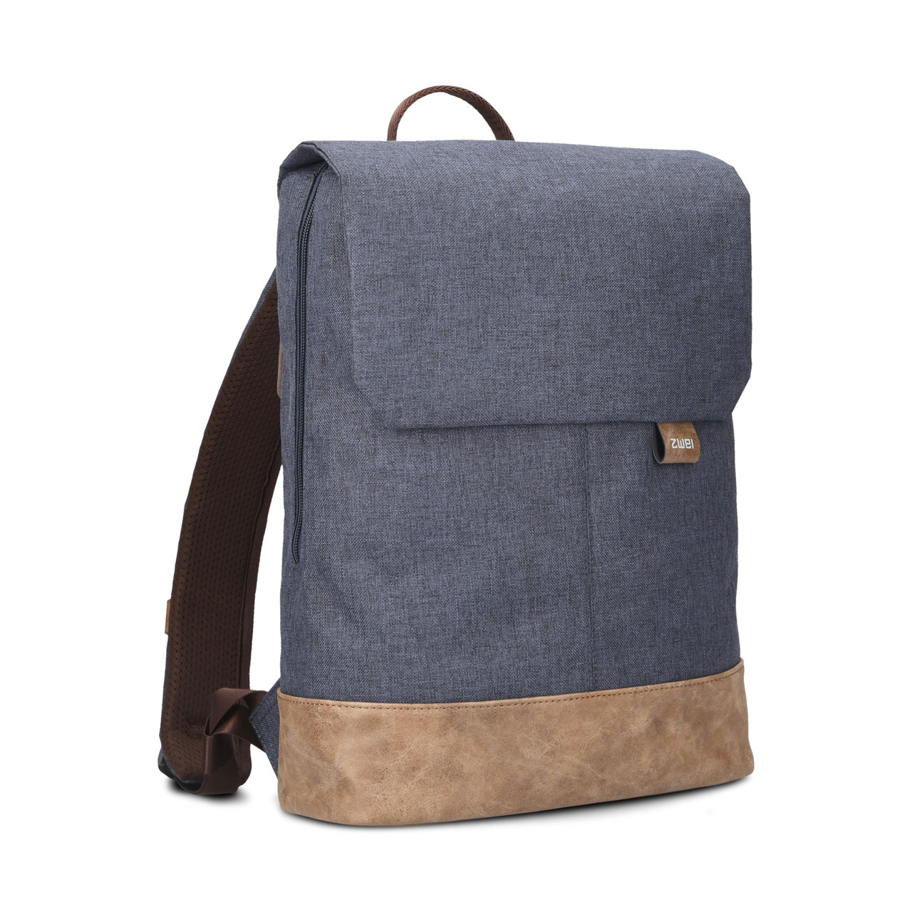 ZWEI Rucksack Olli OR150 blau schraeg