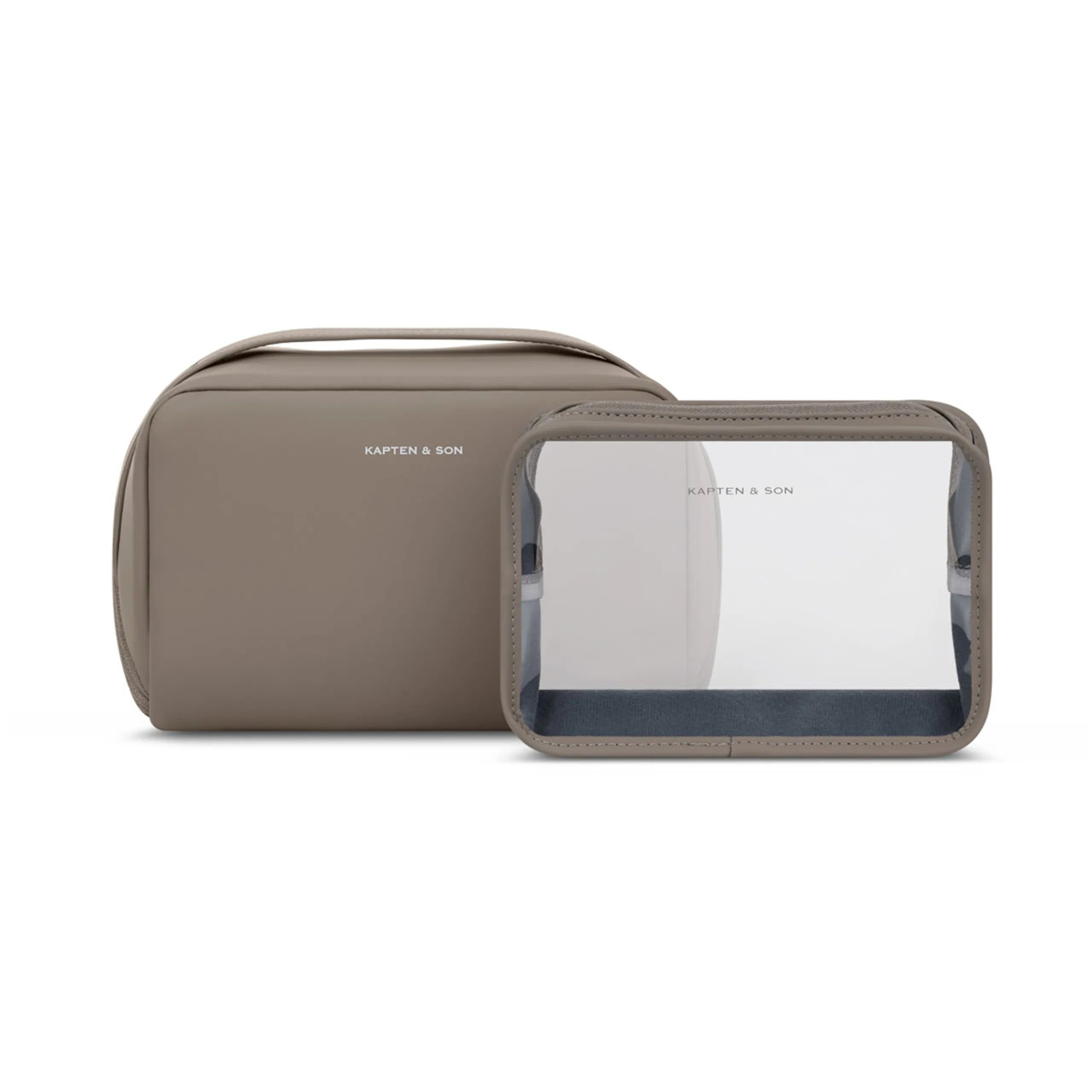 Kapten & Son Necessaire Heathrow pro taupe walnut