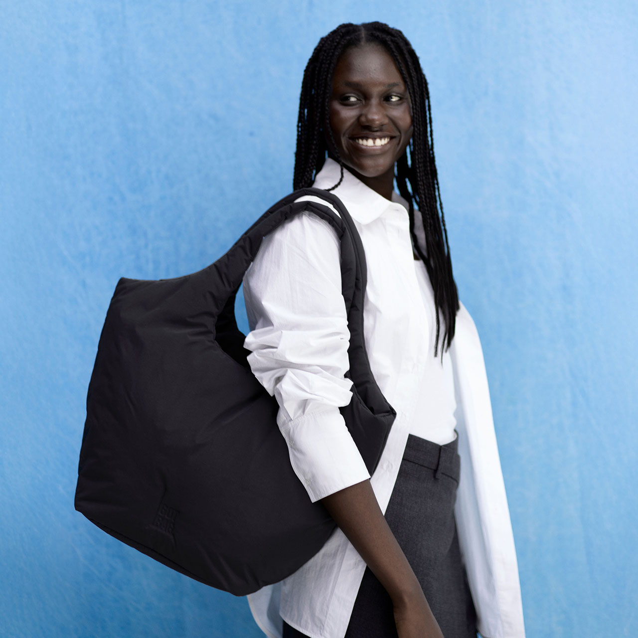 GOT BAG Cloud Tote bag black mono Model 1