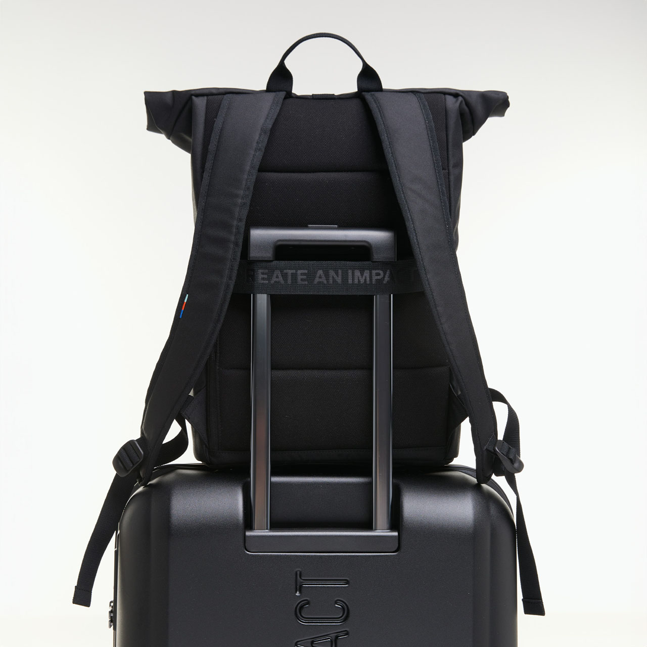 GOT BAG Rolltop easy black on trolley