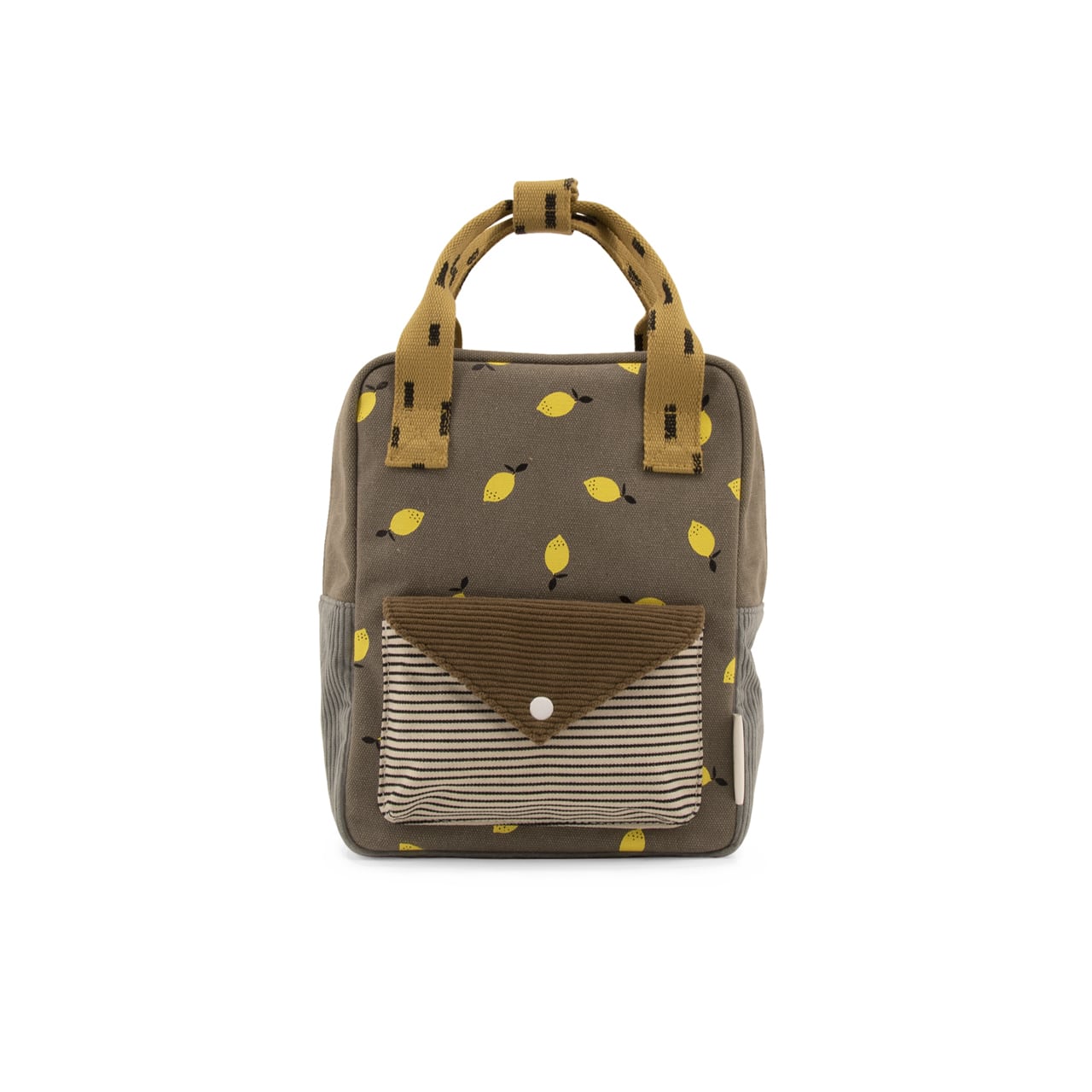 Sticky Lemon Kinder-Rucksack cord special grau front