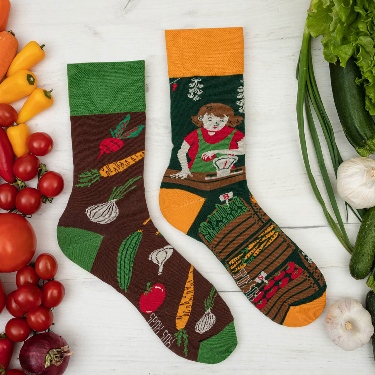 Spox Sox Socken Gemüse Deko