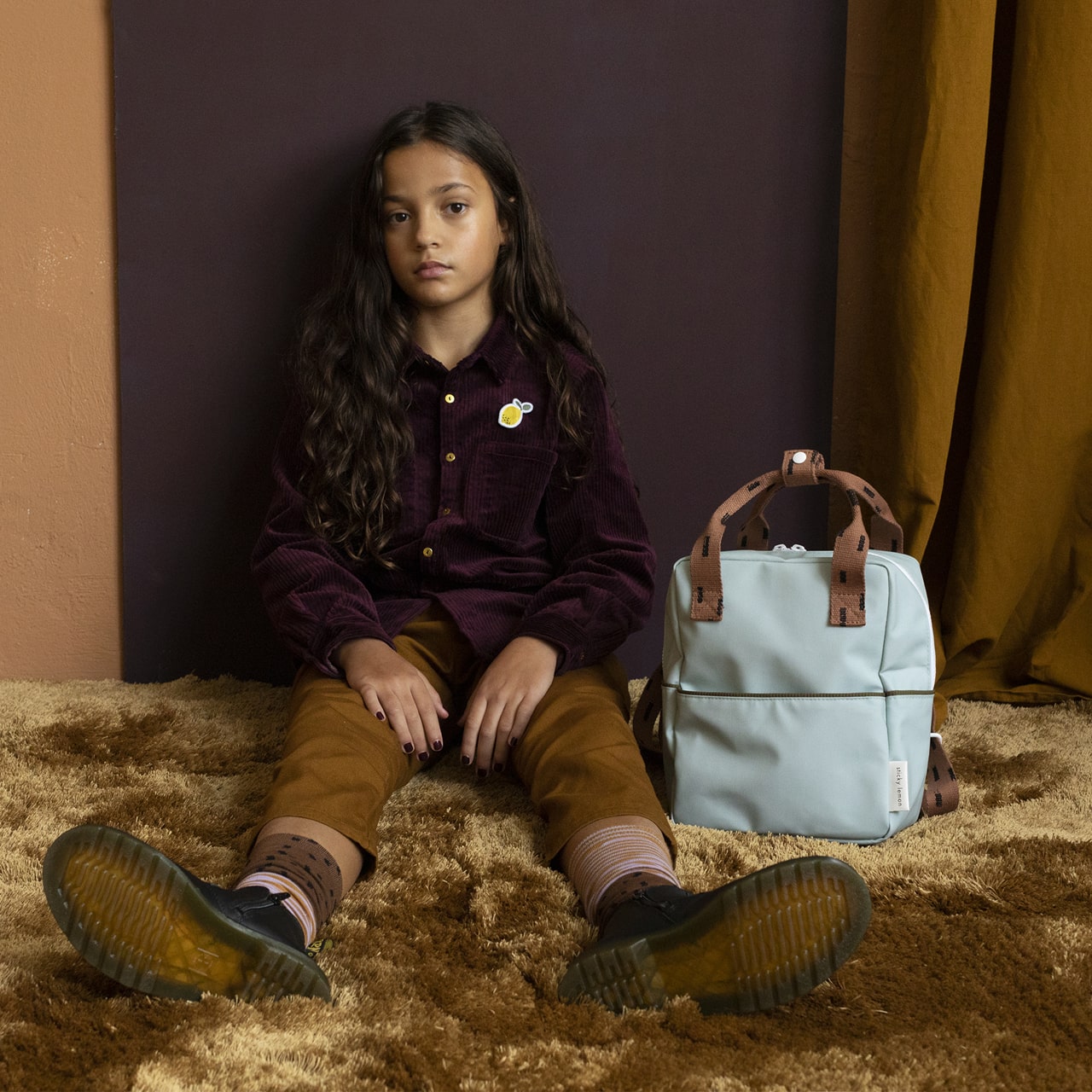 Sticky Lemon Kinder-Rucksack sprinkles grün Model