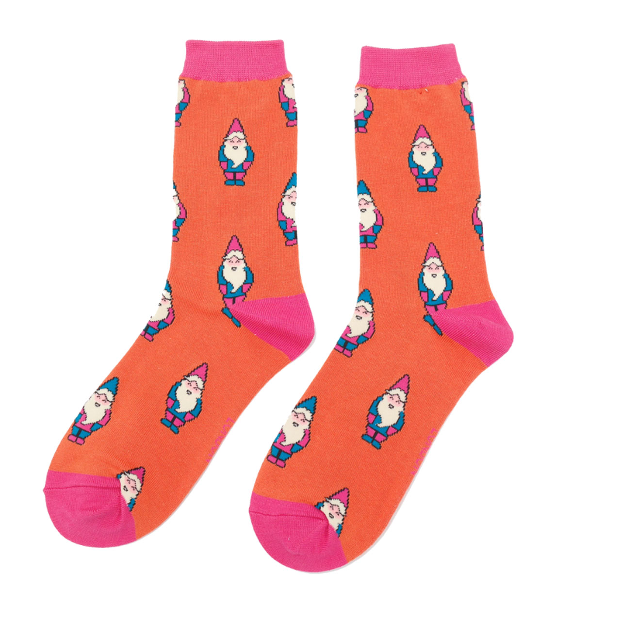Miss Sparrow Socken Zwerge orange