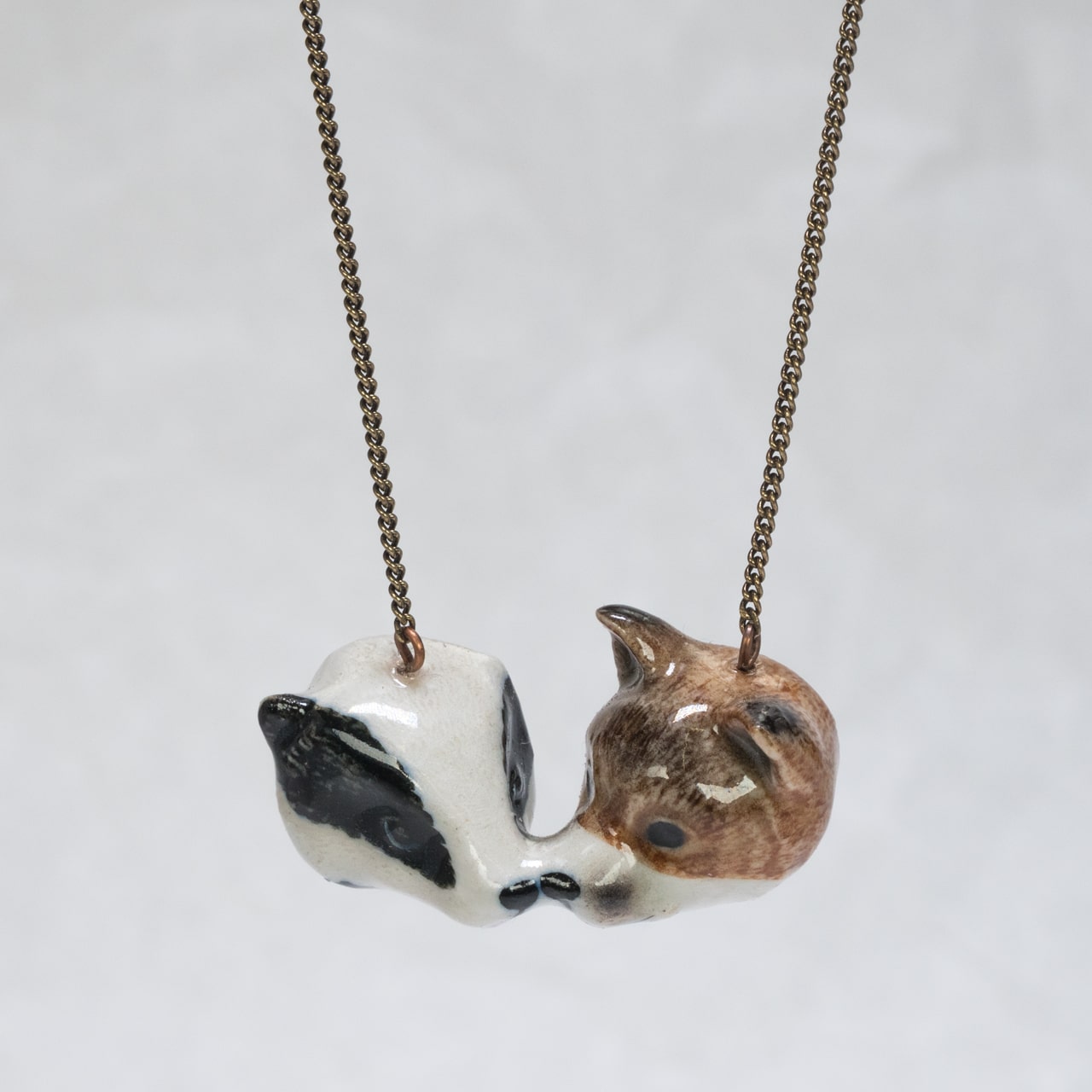 Halskette Dachs und Fuchs von AndMary