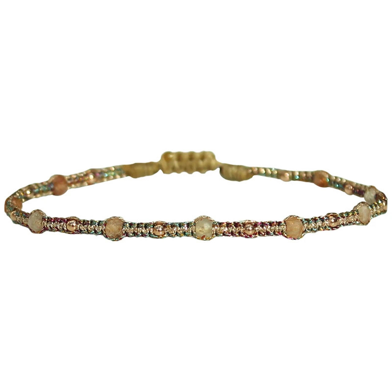LeJu Armband BL Stone Sand 04 Sonnenstein, rosagold