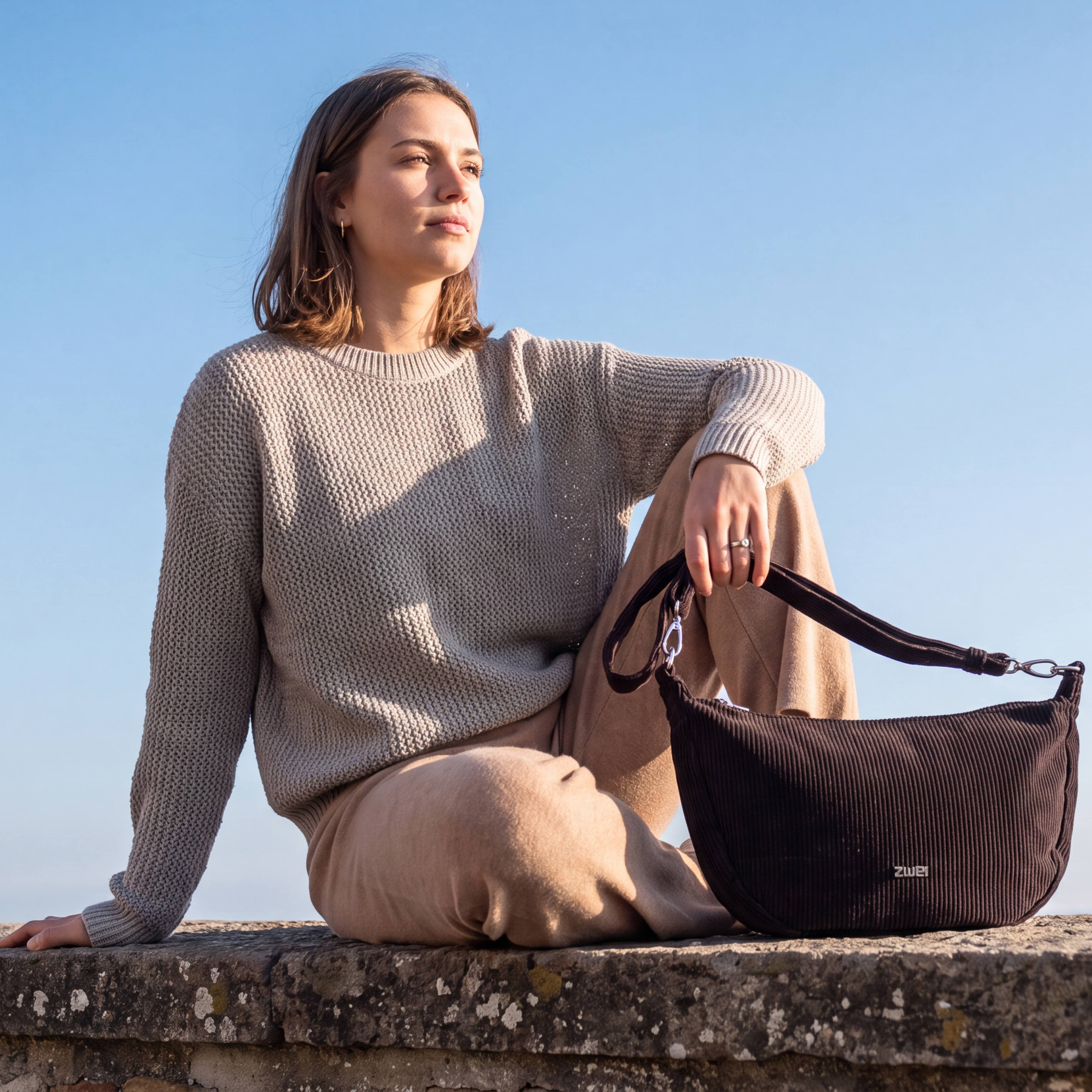 ZWEI Tasche Mademoiselle M70 cord espresso