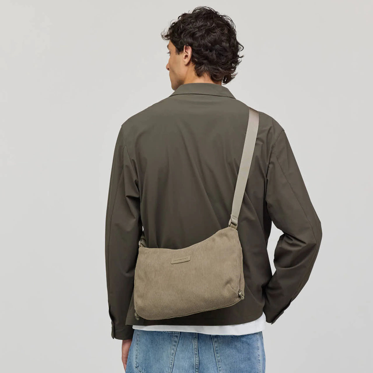 Kapten & Son Handtasche Skara small cord dusty khaki