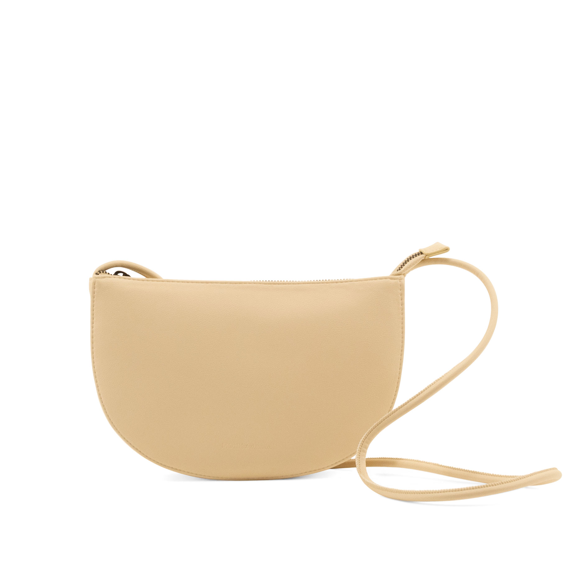 Monk & Anna Tasche Half Moon milk front
