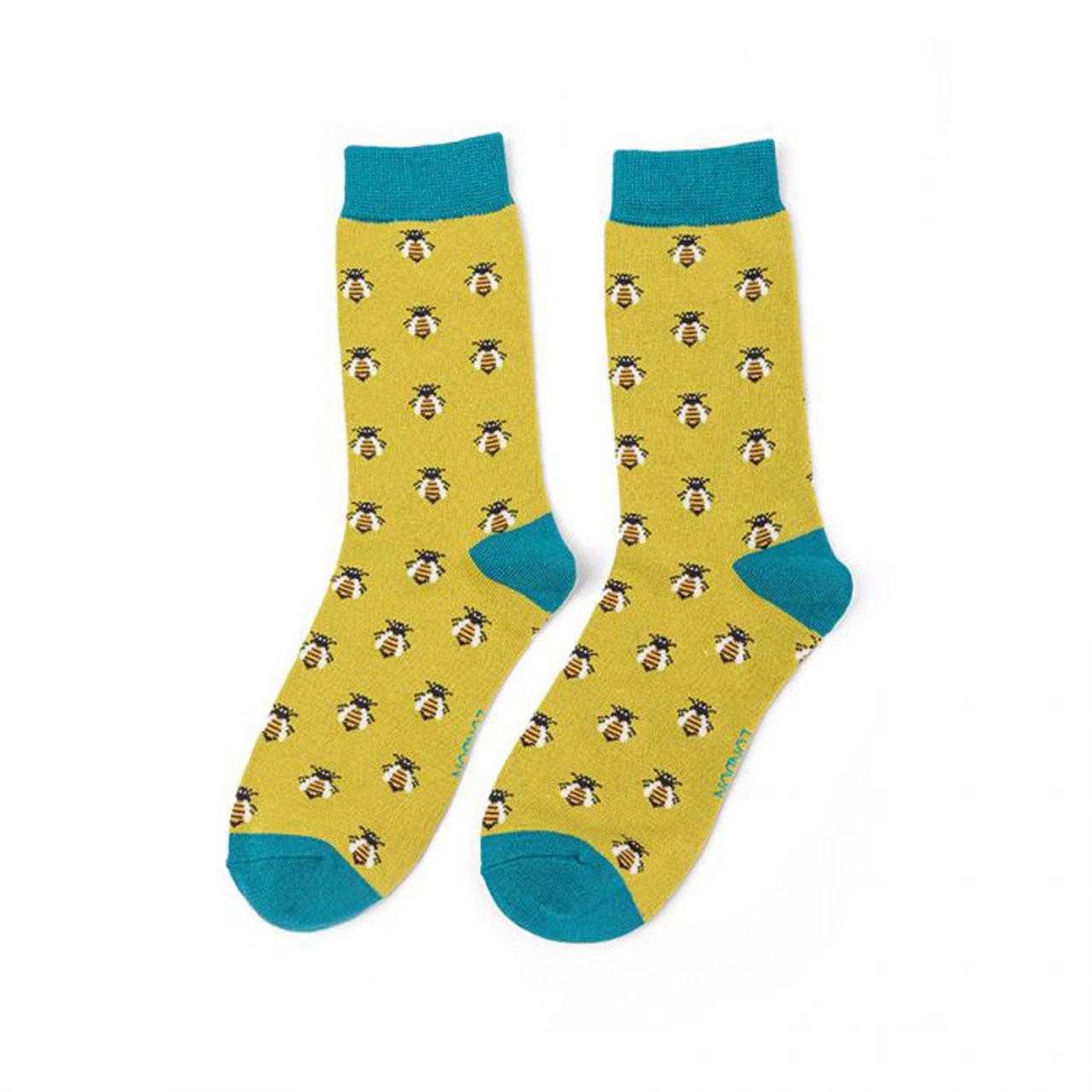 Miss Sparrow Socken Bienen lime front