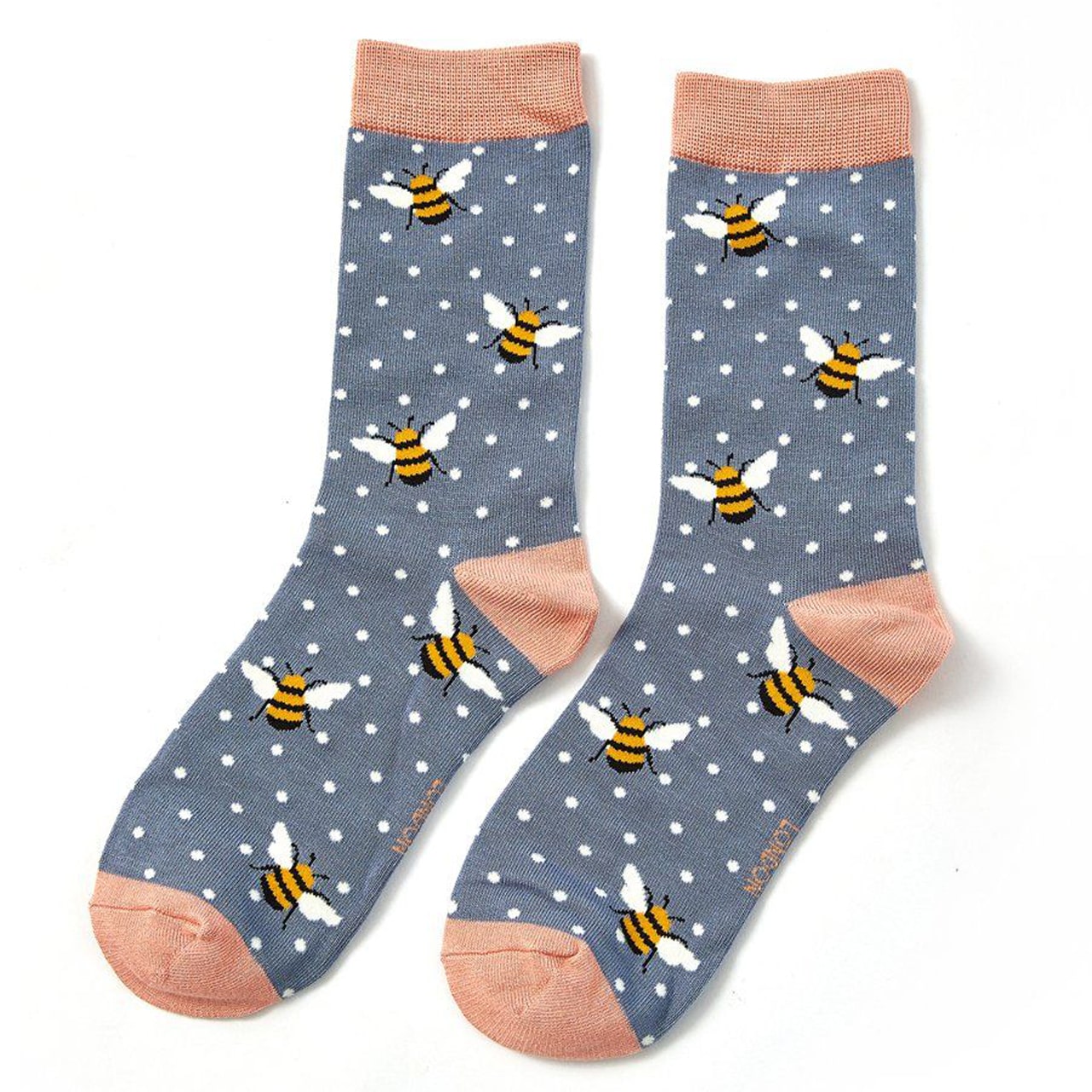 Miss Sparrow Socken Bienen 3er Set blau