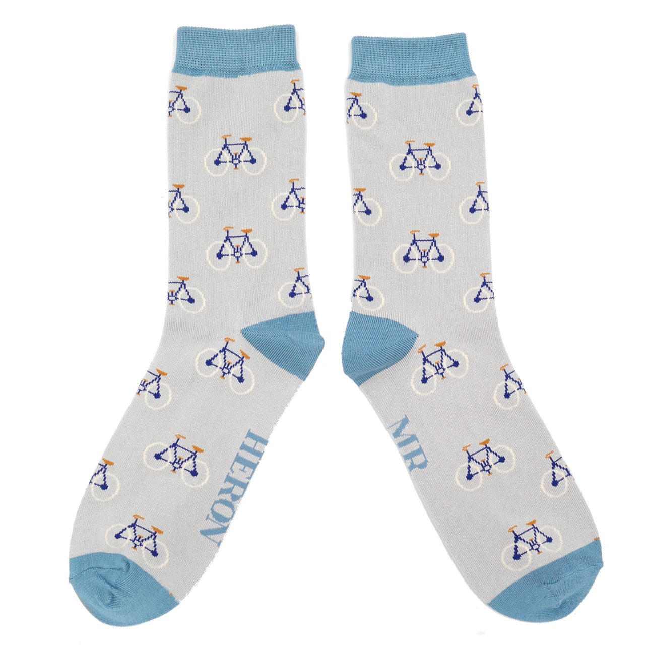 Mr. Heron Socken Bikes grau