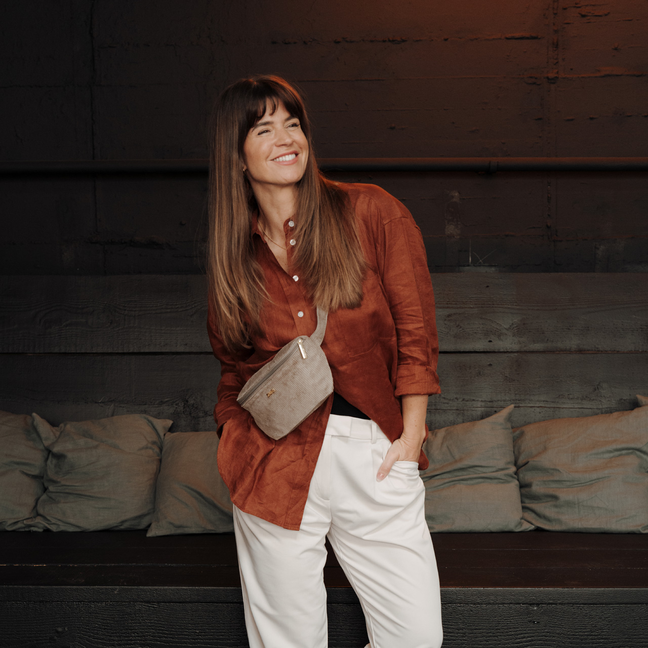 ZWEI Tasche Mademoiselle MH4 cord mocca Model