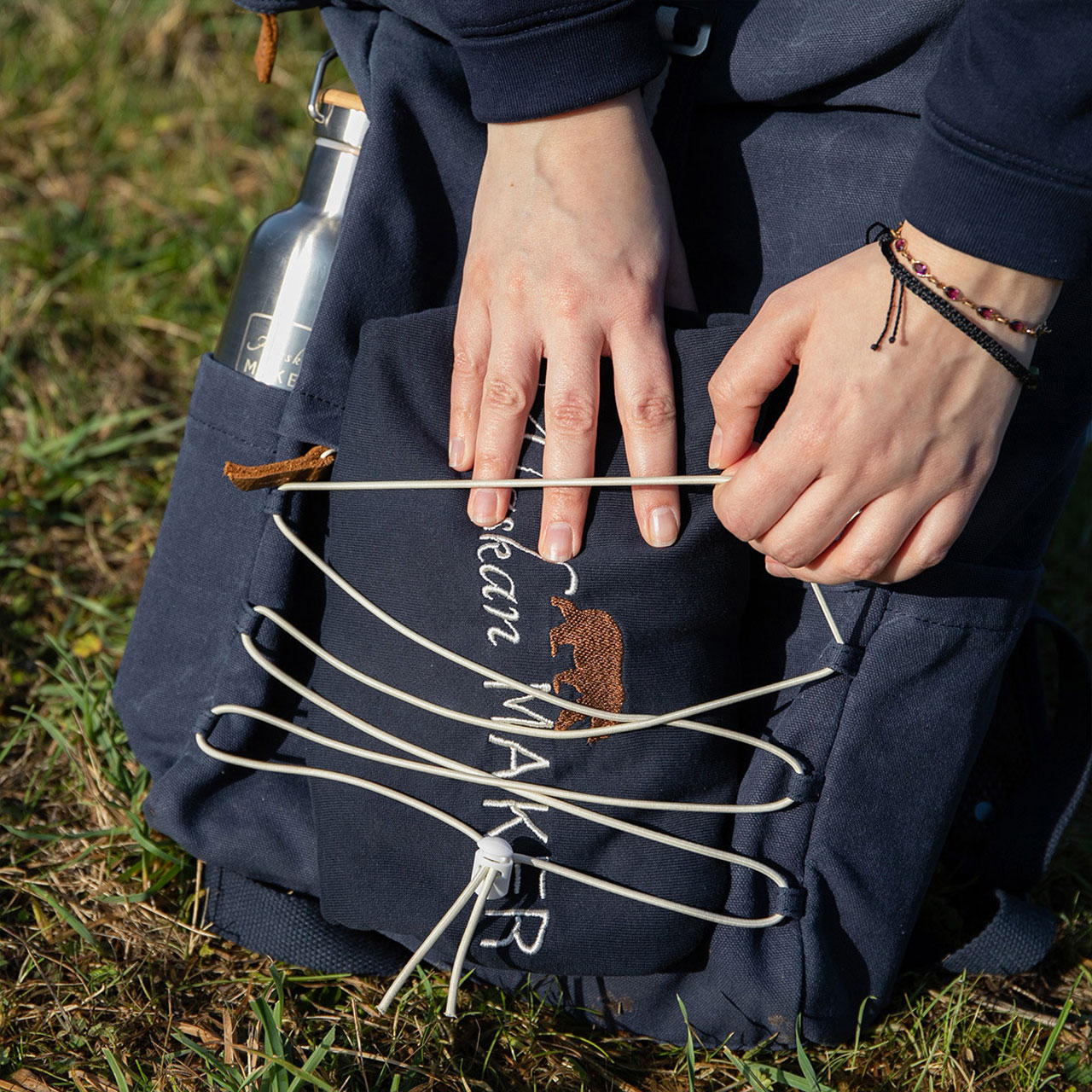 Alaskan Maker Rucksack Kenai navy Kordel