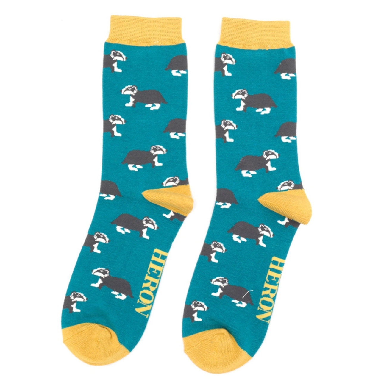 Mr. Heron Socken Dachse grün