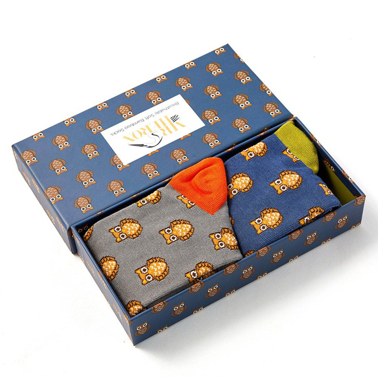 Mr. Heron Socken Eulen 2er Set in Box