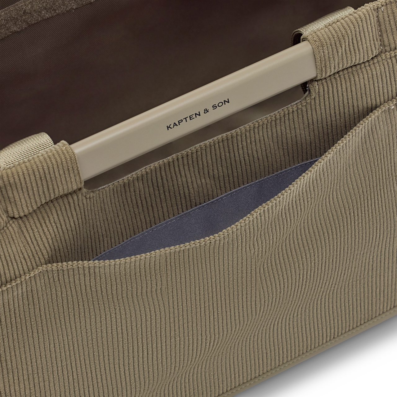 Kapten & Son Shopper Vaasa cord dusty khaki