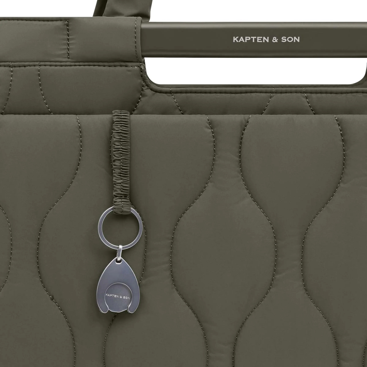 Kapten & Son Shopper Vaasa quilted khaki