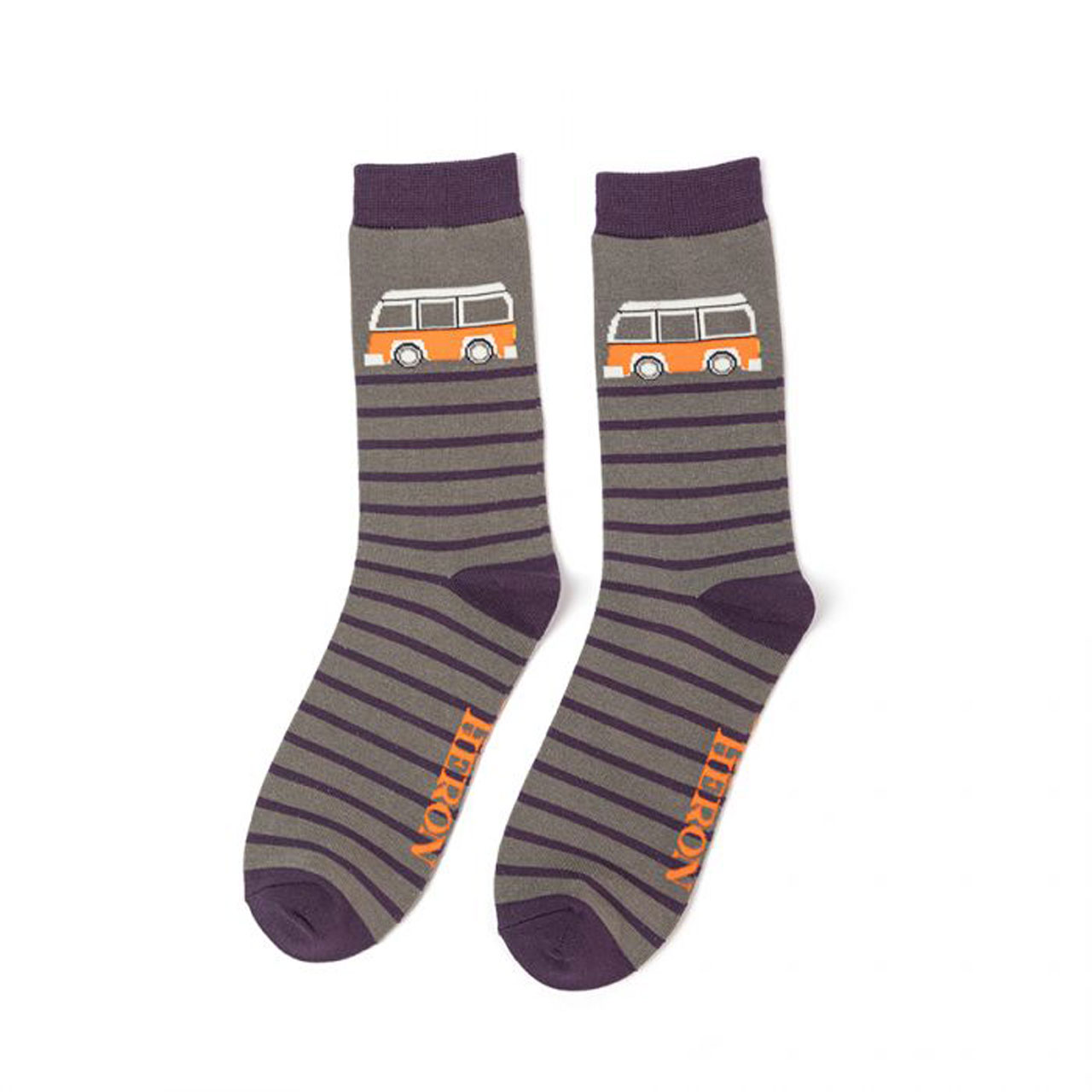 Mr. Heron Socken Camper grau
