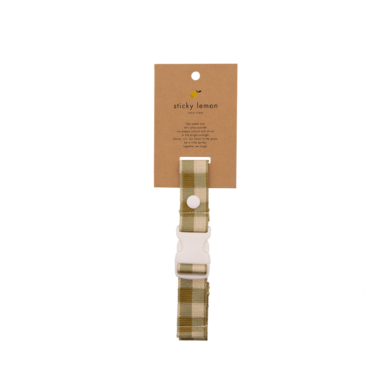 Sticky Lemon Haltegurt CB gingham apple