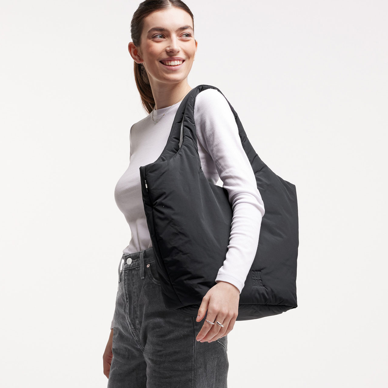 GOT BAG Cloud Tote bag black mono Model 4