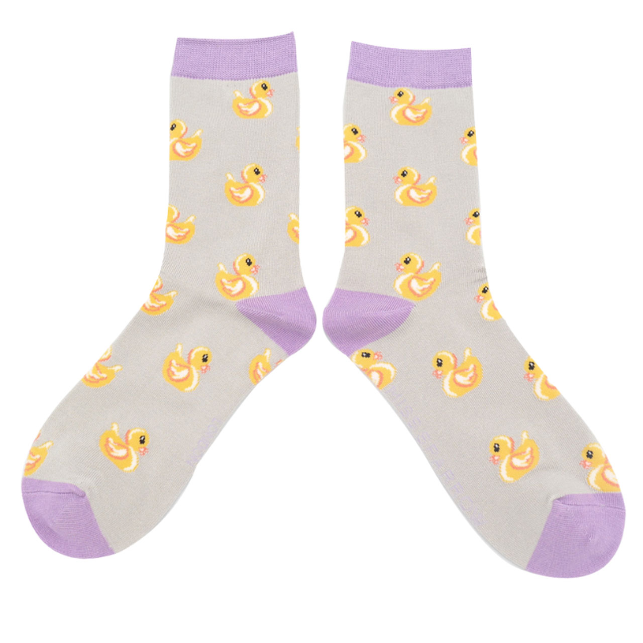 Miss Sparrow Socken Gummienten grau