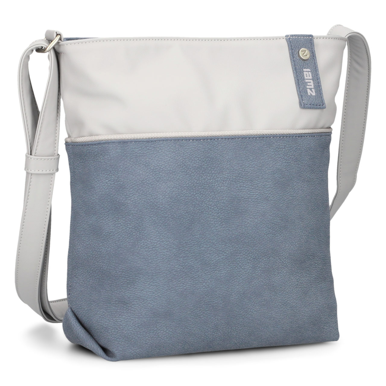 ZWEI Tasche Jana J10 nubuk sky schraeg