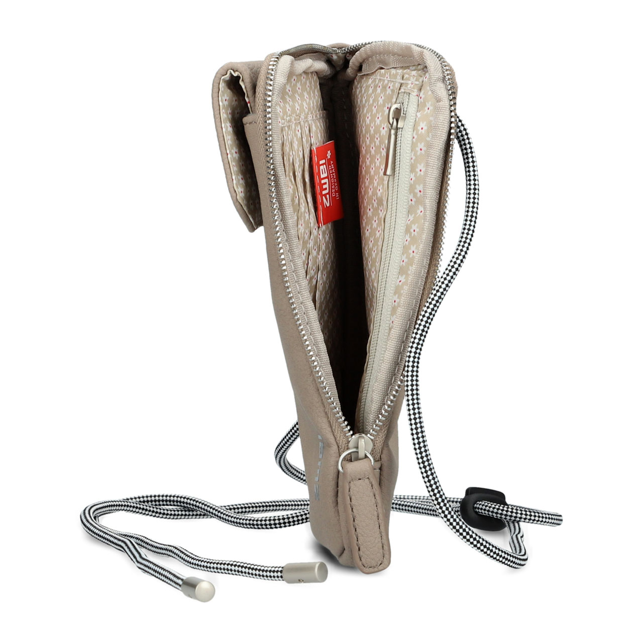 ZWEI Tasche Mademoiselle MP30 nubuk cappuccino Portemonnaie offen