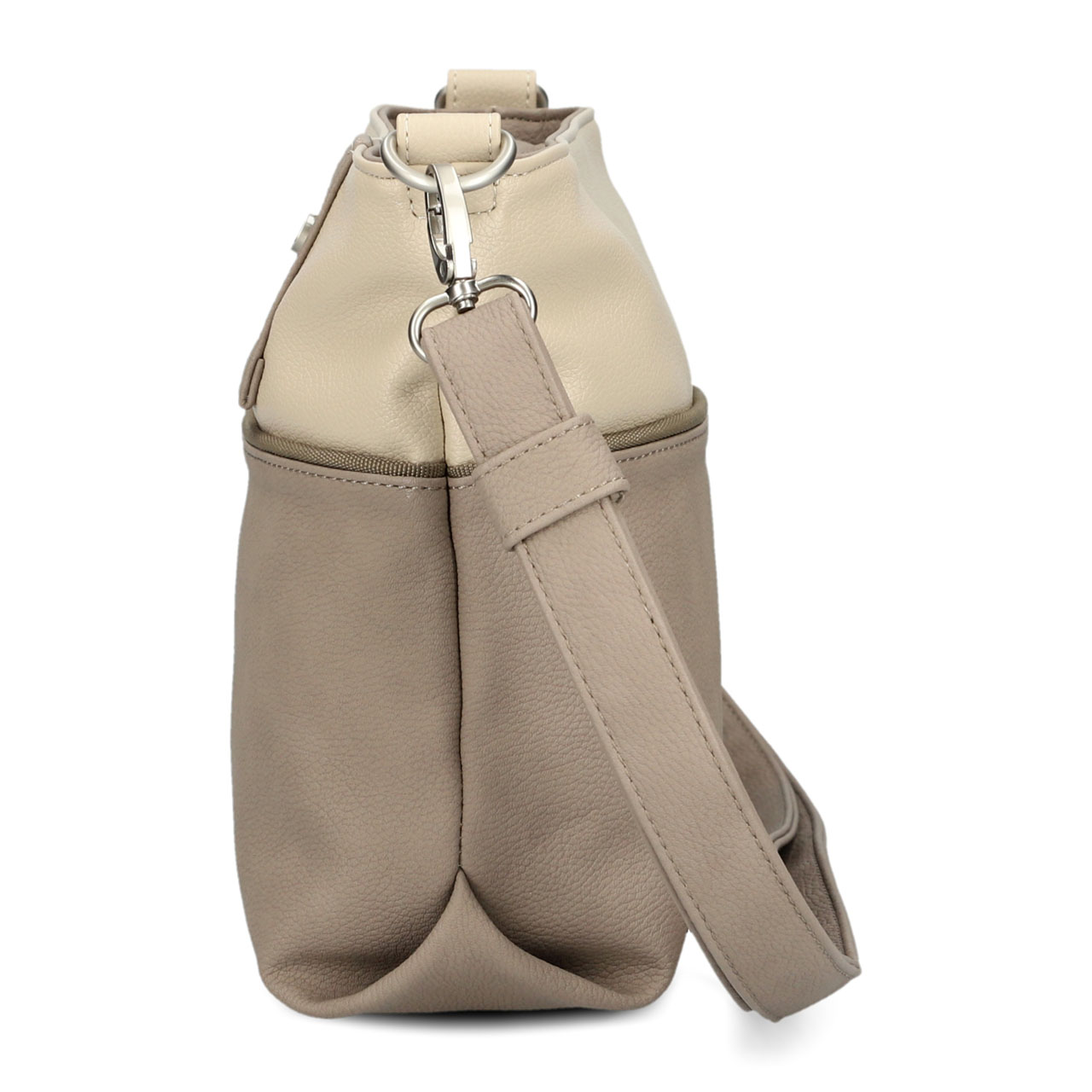 ZWEI Tasche Jana J8 nubuk cappuccino Seite links
