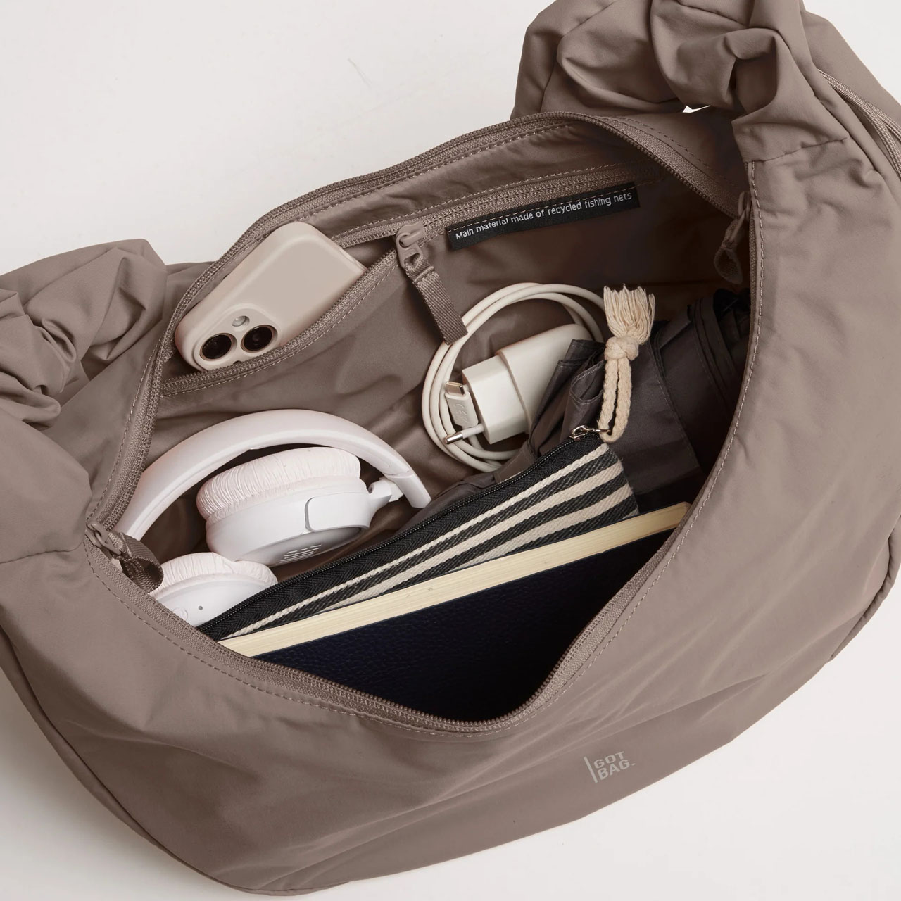 GOT BAG Moon Bag ruffle oyster mono offen