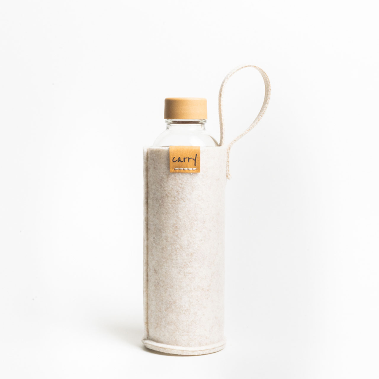 CARRY Schutzhülle beige mit Flasche