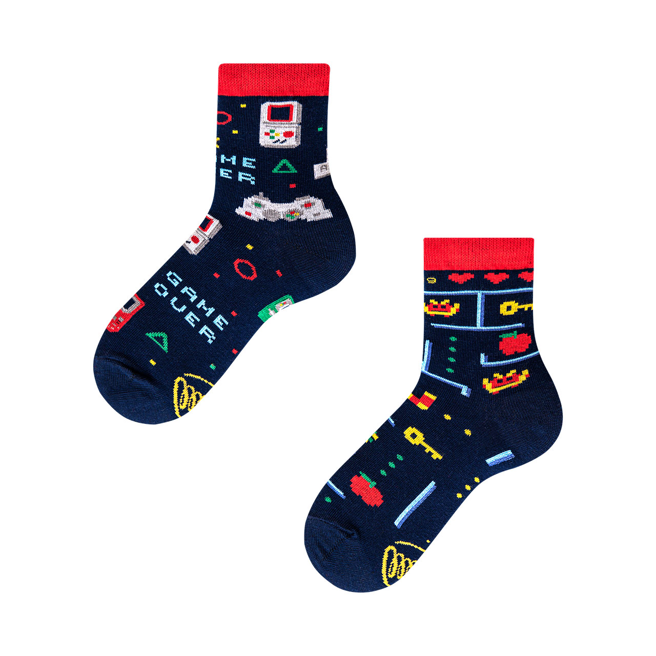 Many Mornings Kids Socken Game Over
