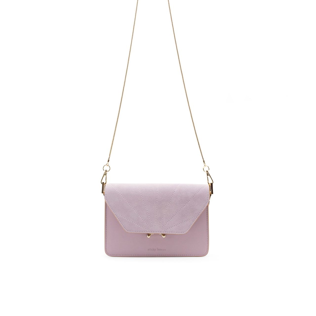 Sticky Lemon Handtasche hazy lilac Kette